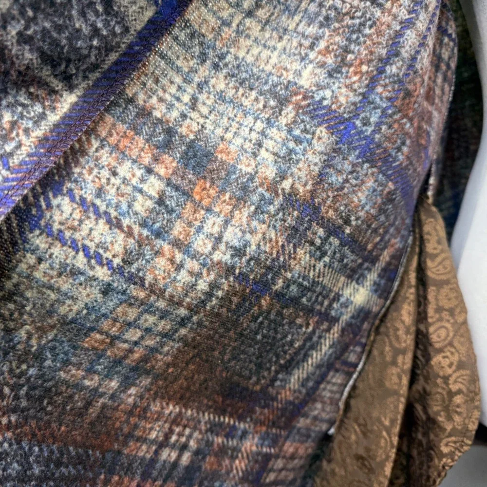Damee‎ Inc Heathered Knit Swing Coat Size 2X Wired Collared Button Front Size - Picture 9 of 9